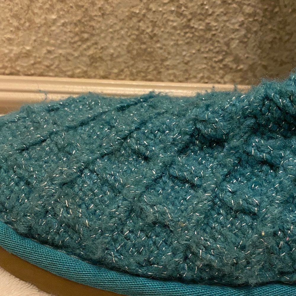 UGG Teal Blue Silver Sparkle Lattice Cardy 3066 - Picture 15 of 16